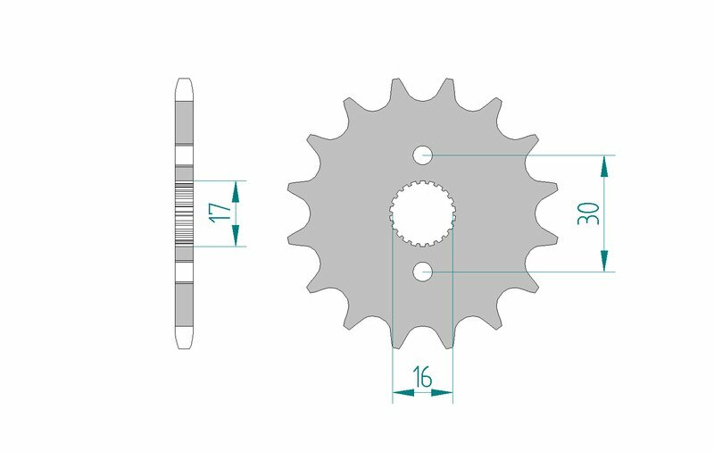 AFAM Front Sprocket Steel 420 Standard - 20105