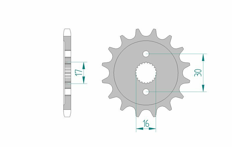 AFAM Front Sprocket Steel 428 Standard - 20108