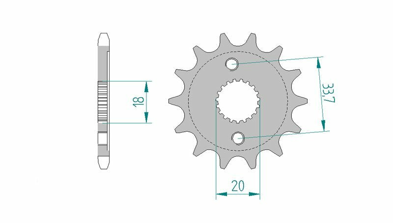 AFAM Steel Front Sprocket 428 Standard - 20212