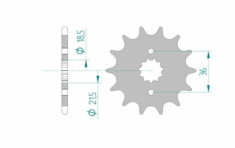 AFAM Steel Front Sprocket 520 Standard - 20304