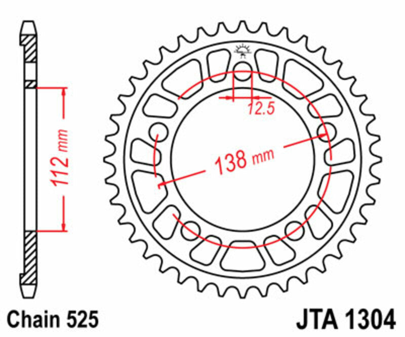 JT Rear Sprocket JTA1304