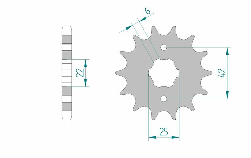 AFAM Front Sprocket Steel 530 Standard - 20400