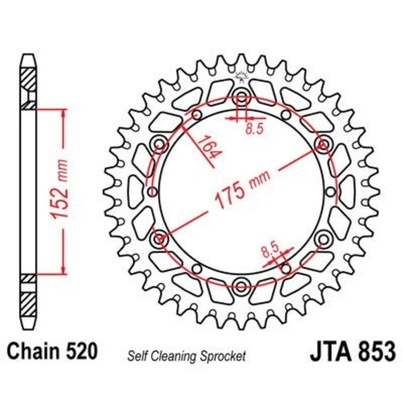 JT Rear Sprocket JTA853