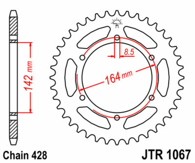 JT Rear Sprocket JTR1067