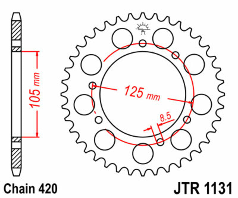 JT Rear Sprocket JTR1131