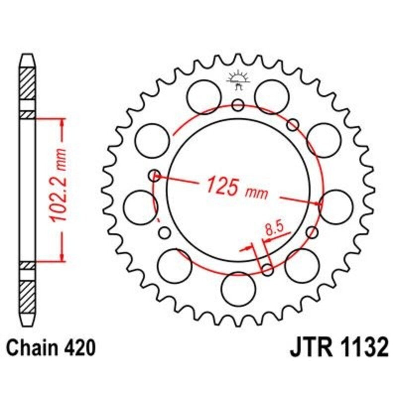 JT Rear Sprocket JTR1132