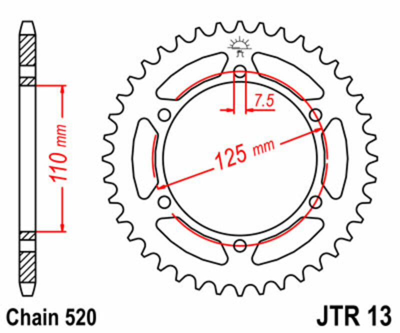 JT Rear Sprocket JTR13