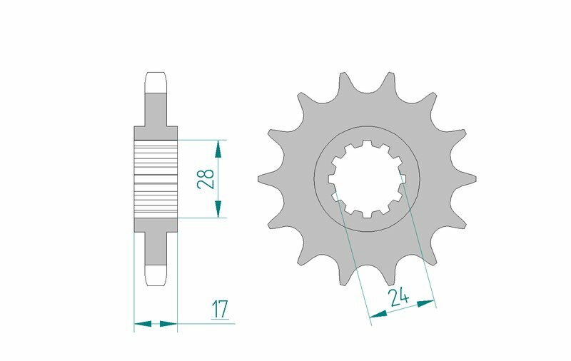 AFAM Front Sprocket Steel 530 Standard - 20504