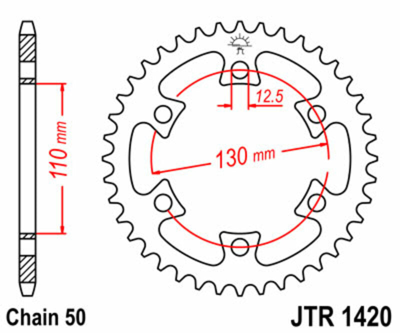 JT Rear Sprocket JTR1420