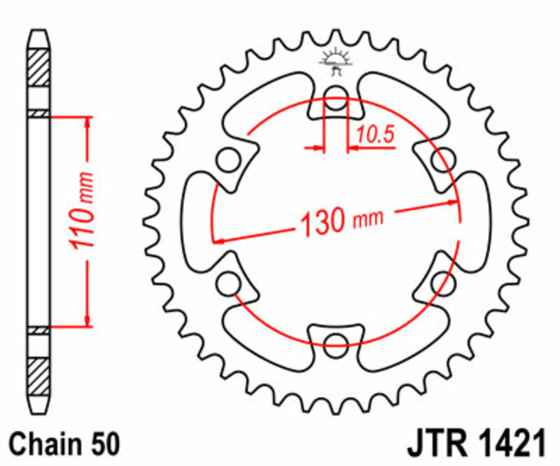 JT Rear Sprocket JTR1421
