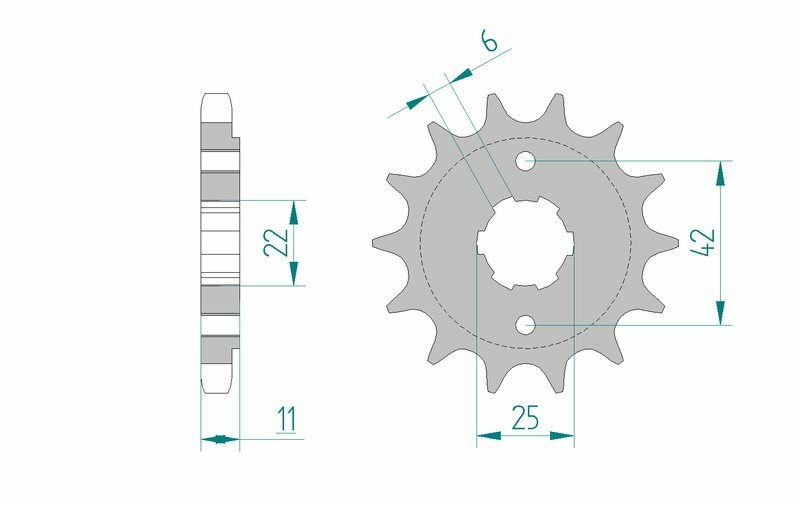 AFAM Steel Front Sprocket 530 Standard - 20505