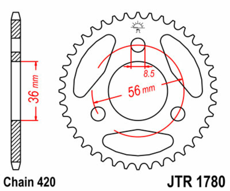 JT Rear Sprocket JTR1780