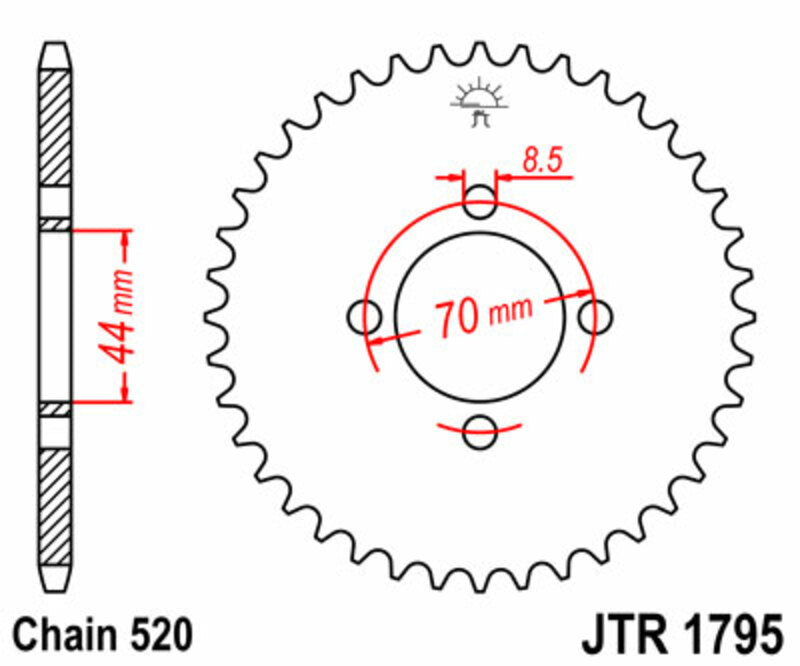 JT Rear Sprocket JTR1795