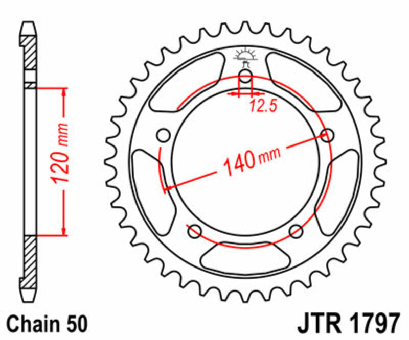 JT Rear Sprocket JTR1797