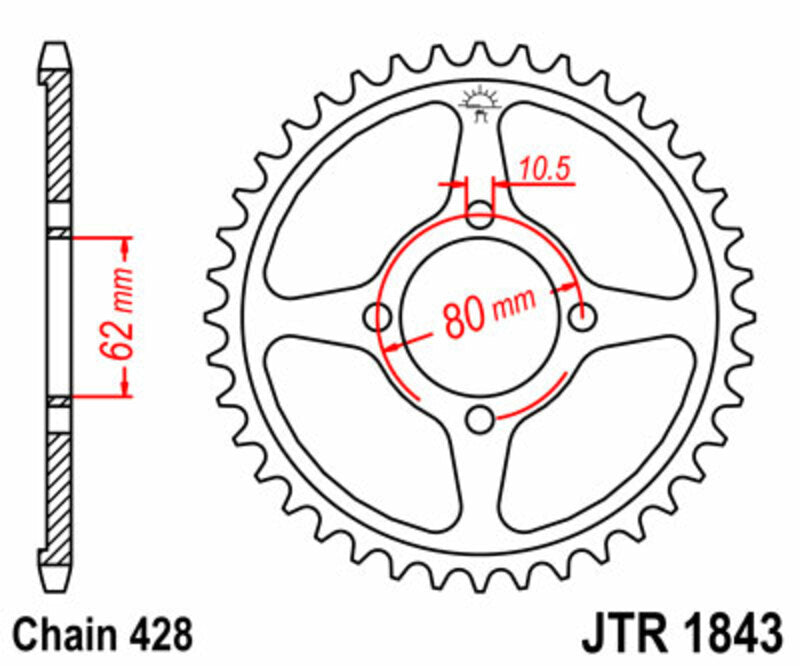 JT Rear Sprocket JTR1843