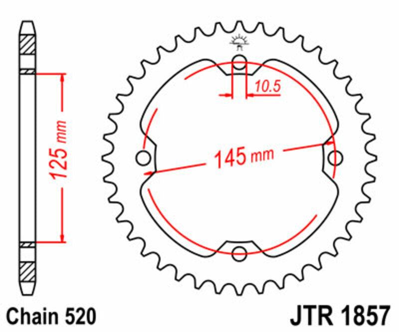 JT Rear Sprocket JTR1857
