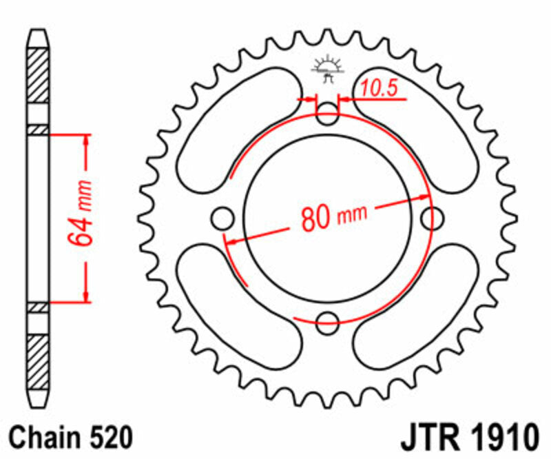 JT Rear Sprocket JTR1910