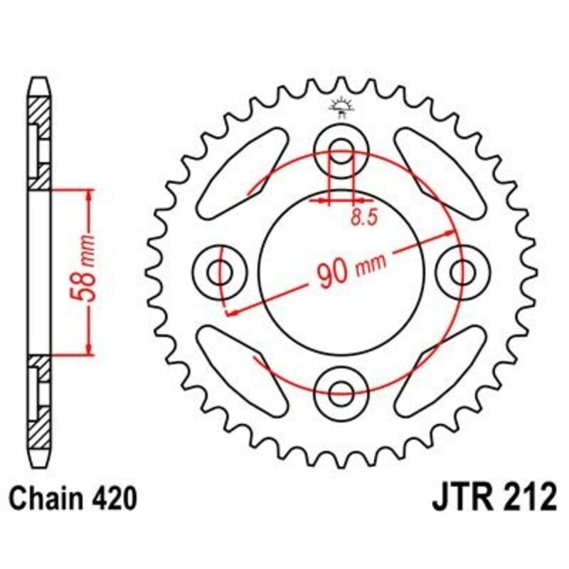 JT Rear Sprocket JTR212