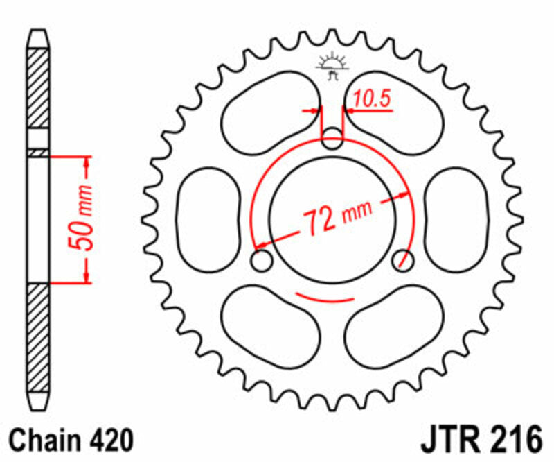 JT Rear Sprocket JTR216