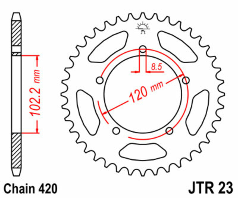 JT Rear Sprocket JTR23