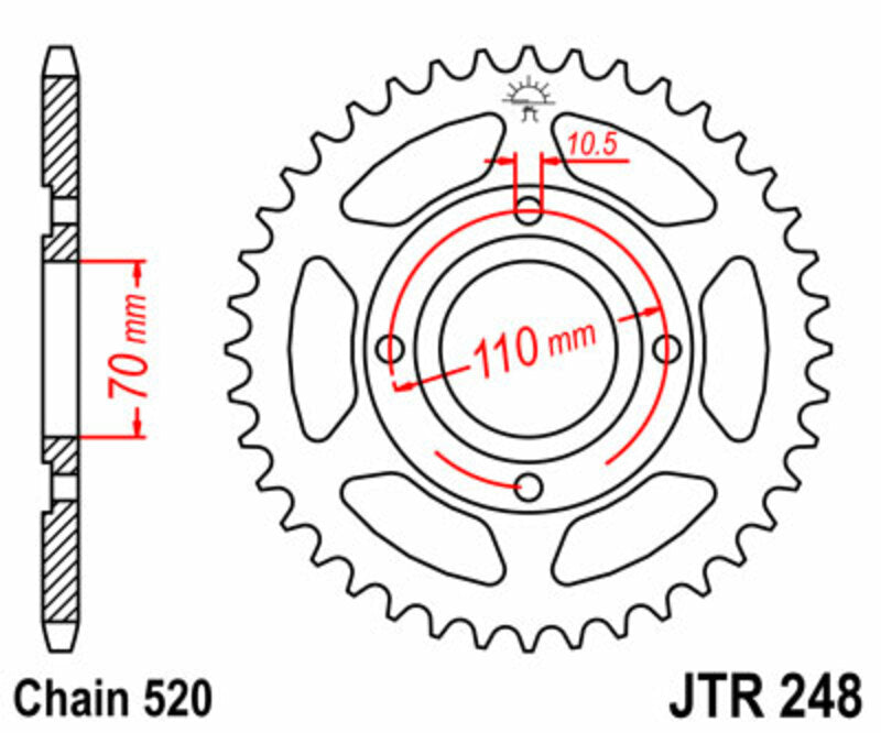 JT Rear Sprocket JTR248