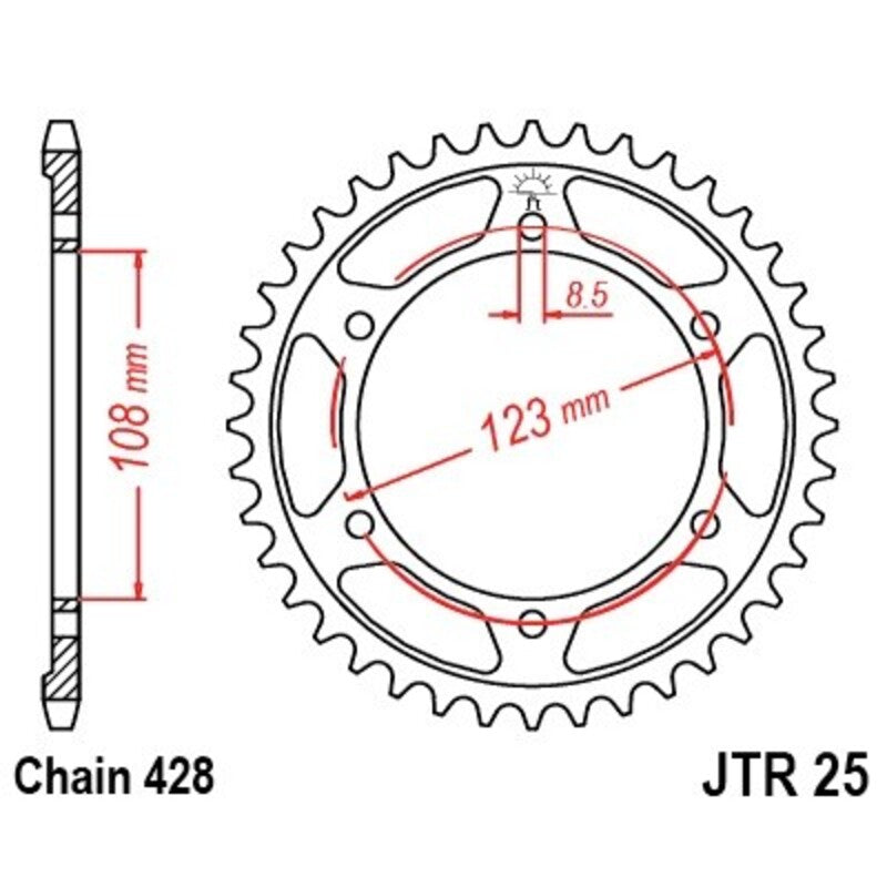 JT Rear Sprocket JTR25