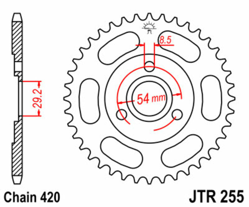 JT Rear Sprocket JTR255