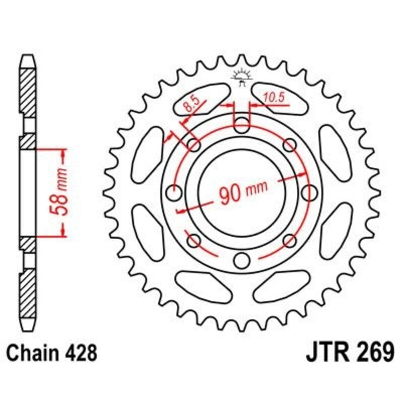 JT Rear Sprocket JTR269