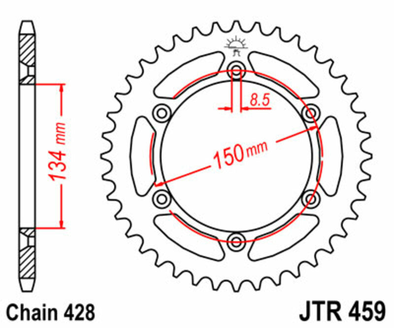 JT Rear Sprocket JTR459