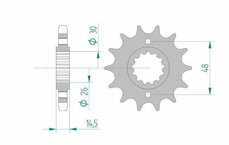 AFAM Front Sprocket Steel 530 Standard - 20602