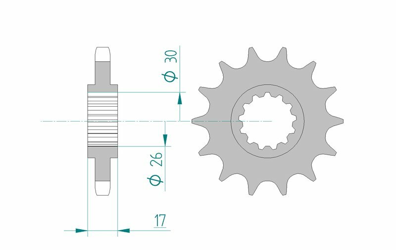 AFAM Front Sprocket Steel 530 Standard - 20603