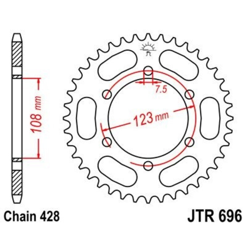 JT Rear Sprocket JTR696