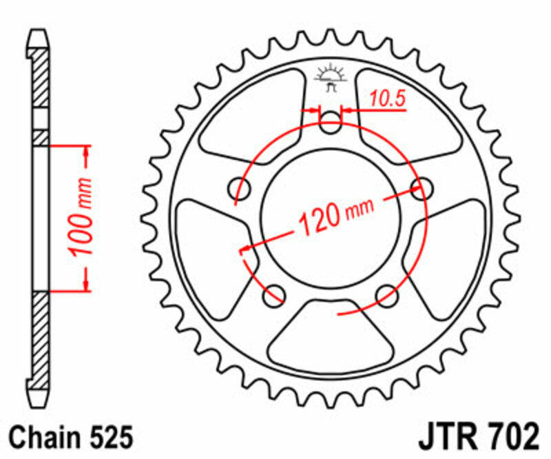 JT Rear Sprocket JTR702