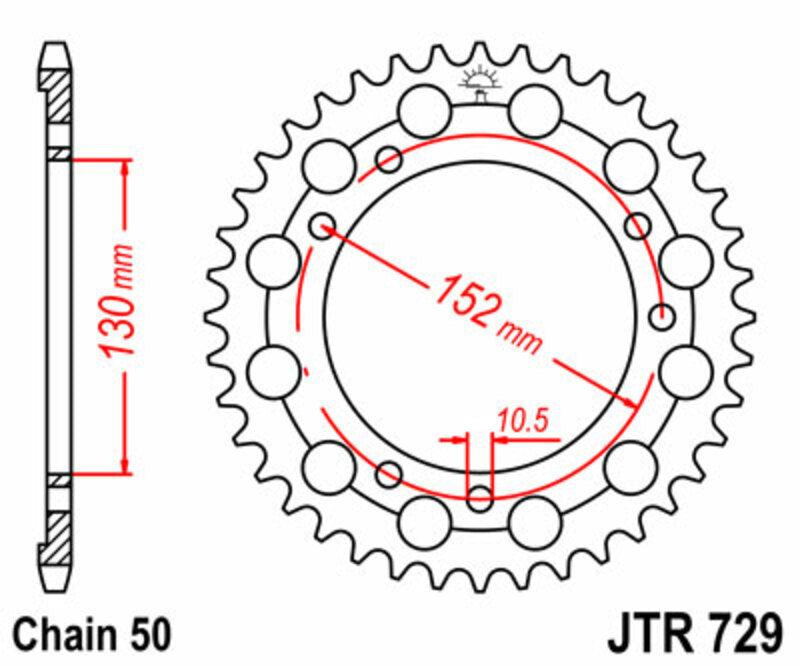 JT Rear Sprocket JTR729