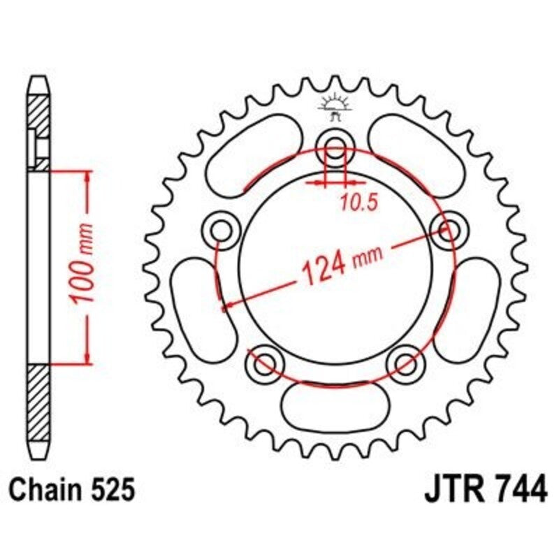JT Rear Sprocket JTR744