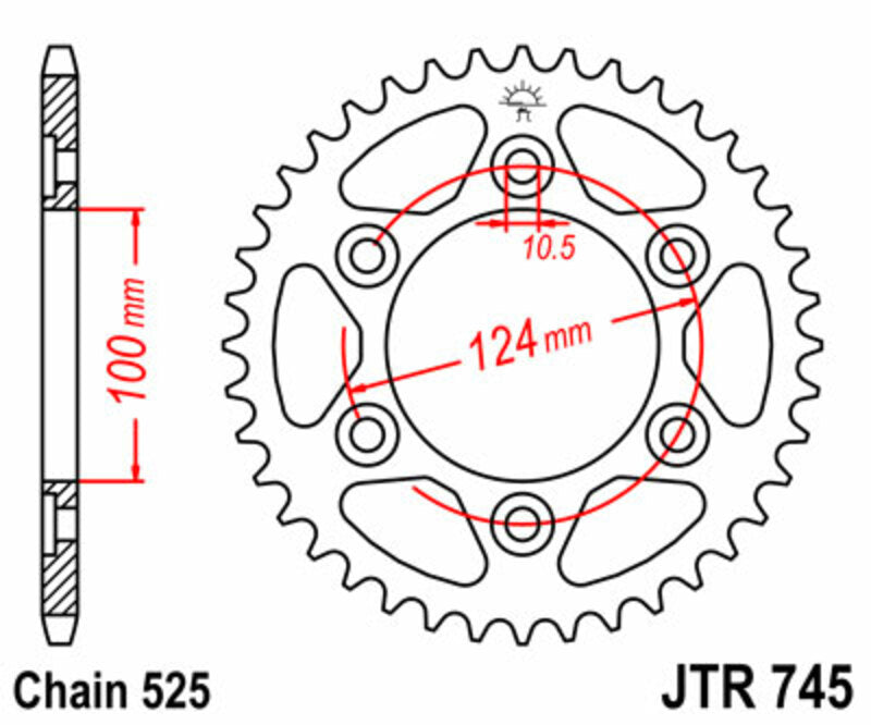 JT Rear Sprocket JTR745