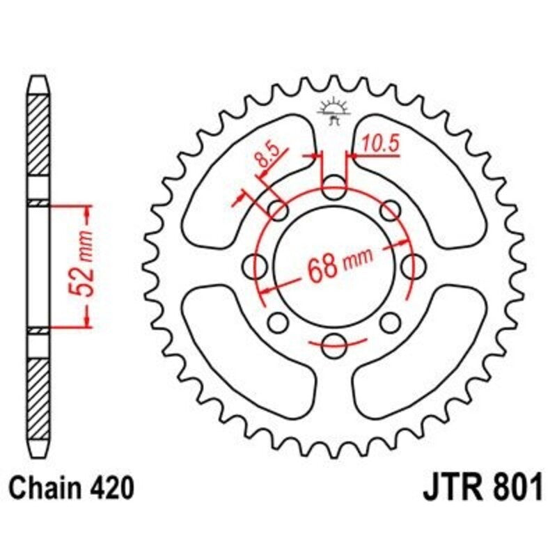 JT Rear Sprocket JTR801
