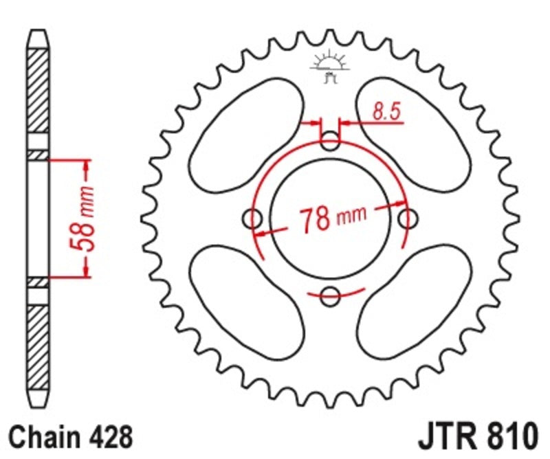JT Rear Sprocket JTR810