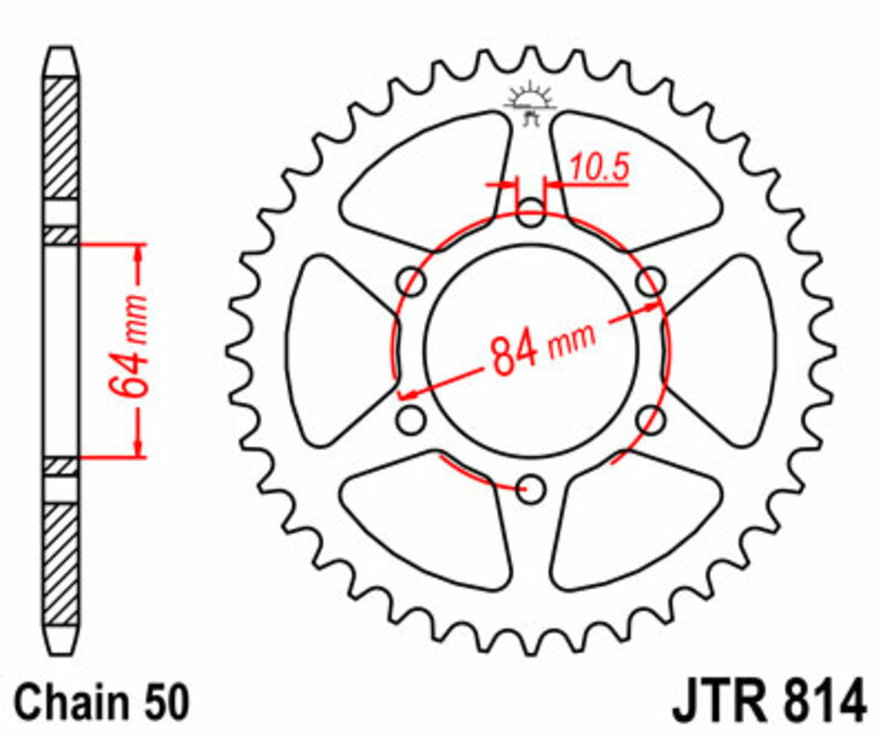 JT Rear Sprocket JTR814