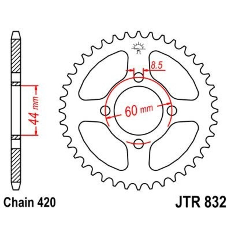 JT Rear Sprocket JTR832