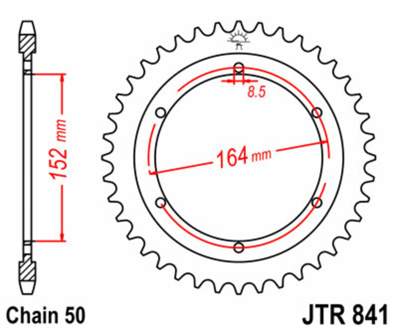 JT Rear Sprocket JTR841