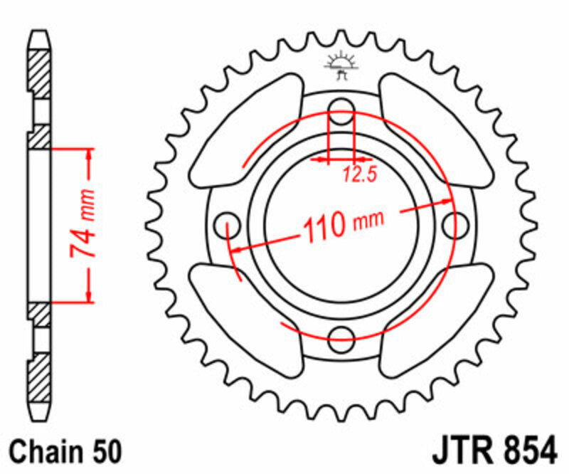 JT Rear Sprocket JTR854