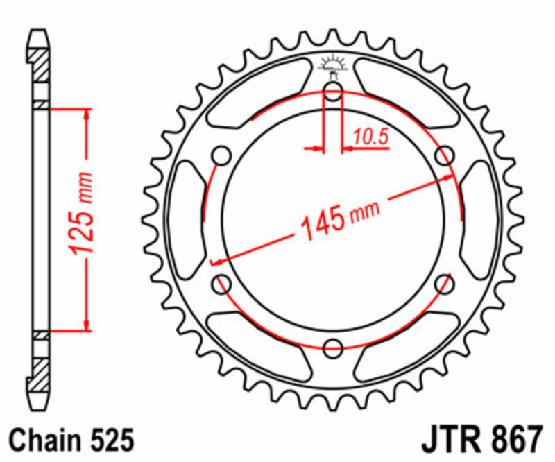 JT Rear Sprocket JTR867
