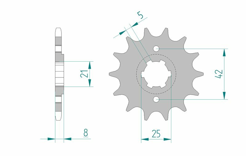 AFAM Steel Front Sprocket 520 Standard - 21502