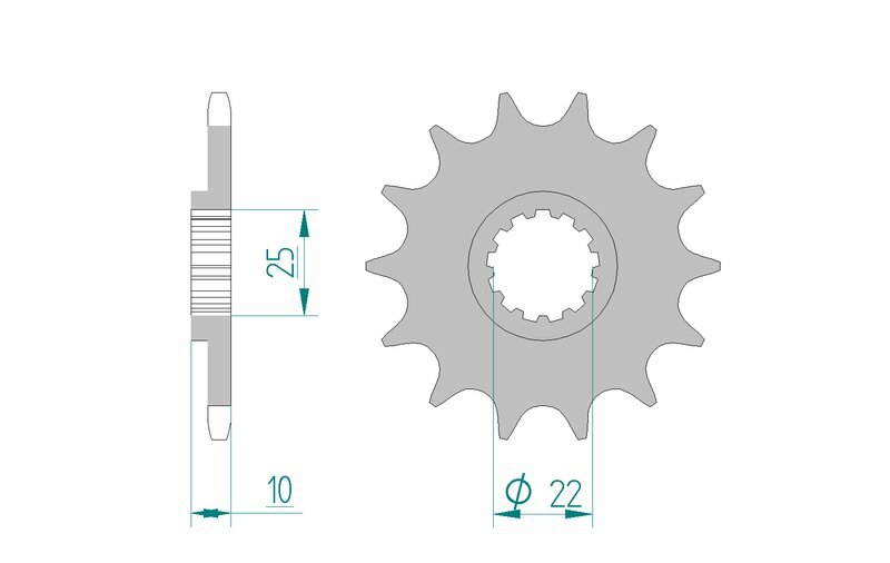 AFAM Steel Front Sprocket 520 Standard - 21510