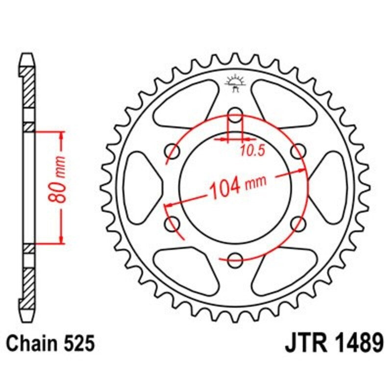 JT Rear Sprocket JTR1489