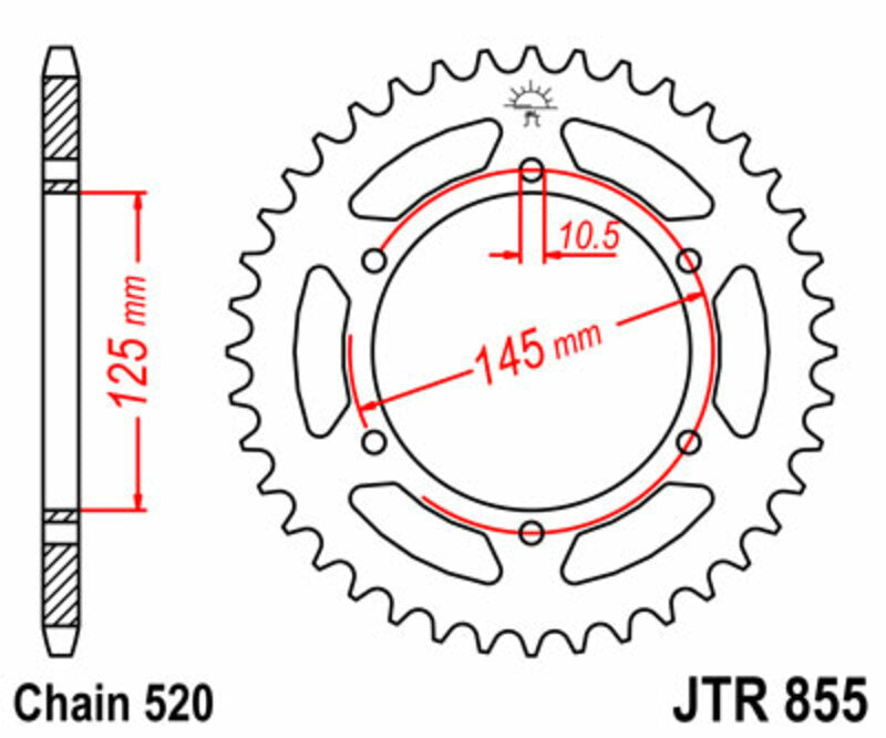 JT Rear Sprocket JTR855