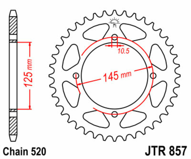 JT Rear Sprocket JTR857