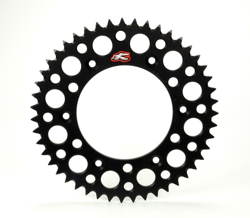 Rear sprocket RENTHAL Aluminium Self cleaning - 520