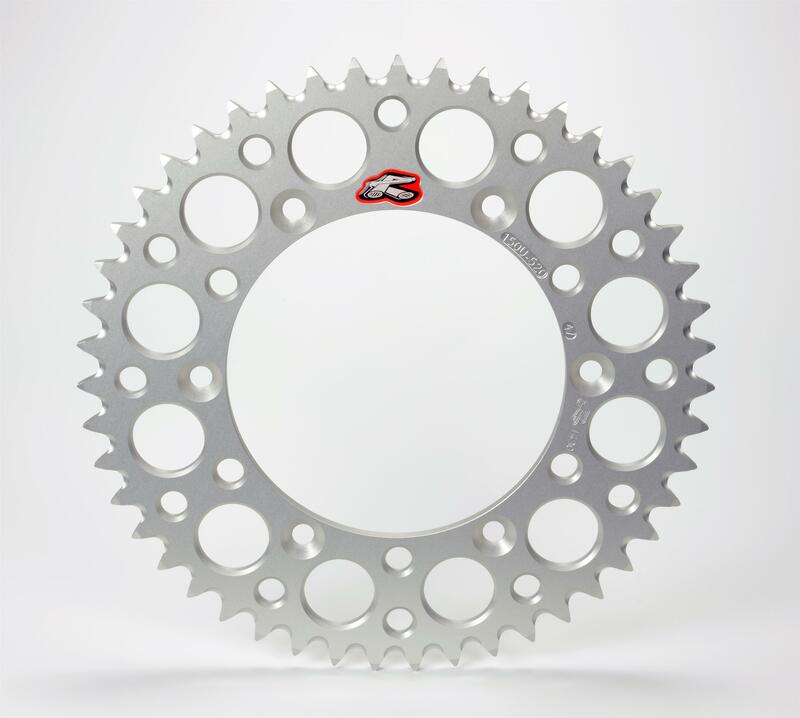 Rear sprocket RENTHAL Aluminium Self cleaning - 520